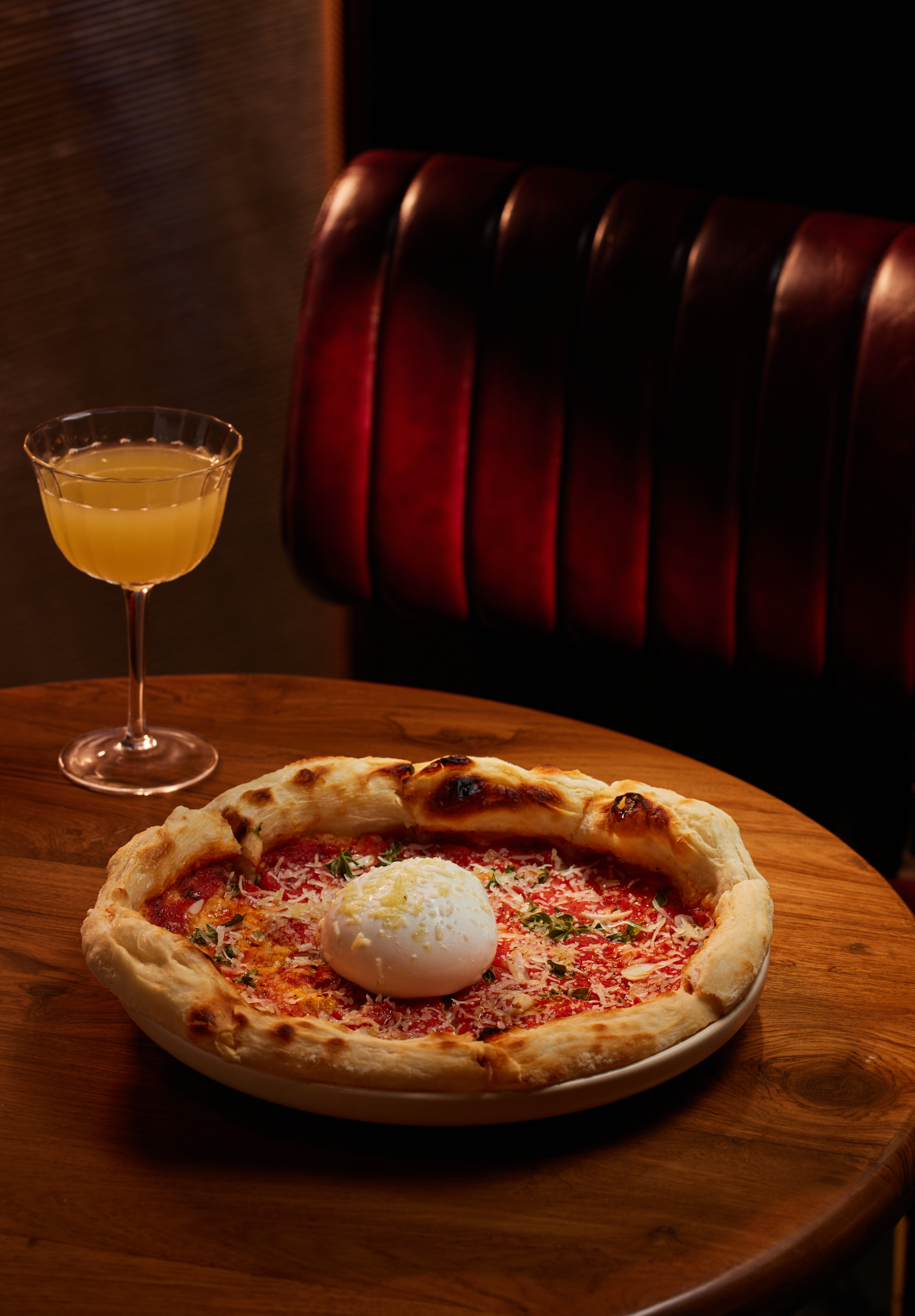Marinara Burrata Pizza